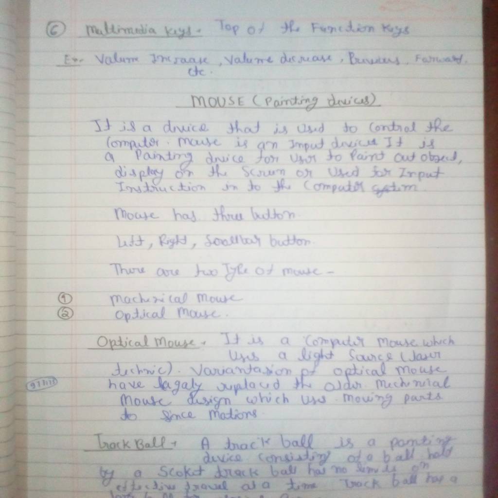 FUNDAMENTAL OF COMPUTERS (INPUT DEVICES) (First semester notes) Chapter-1 (Part-1) Makhanlal chaturvedi national University,Bhopal-IMG_20190926_120150.jpg