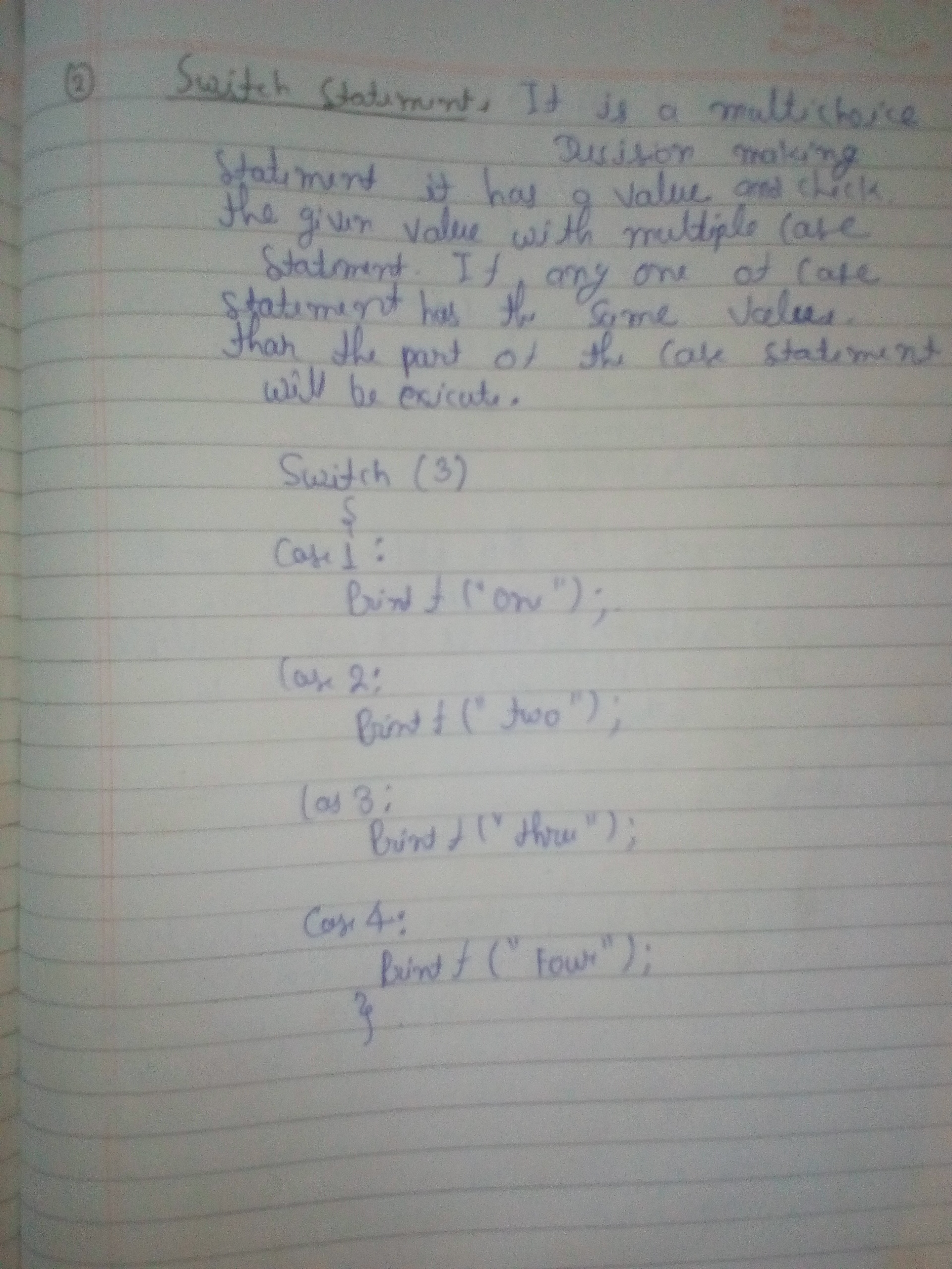 SWITCH STATEMENT IN C LANGAUGE (First semester notes)  Makhanlal chaturvedi national University,Bhopal-IMG_20190926_121033.jpg