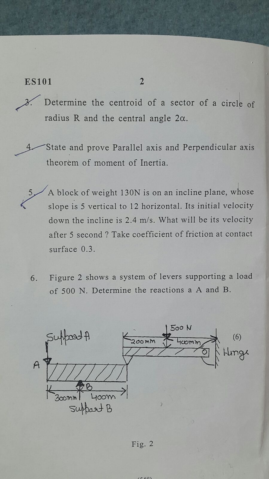 Amity engineering mechanics paper for aset -ES02.JPG