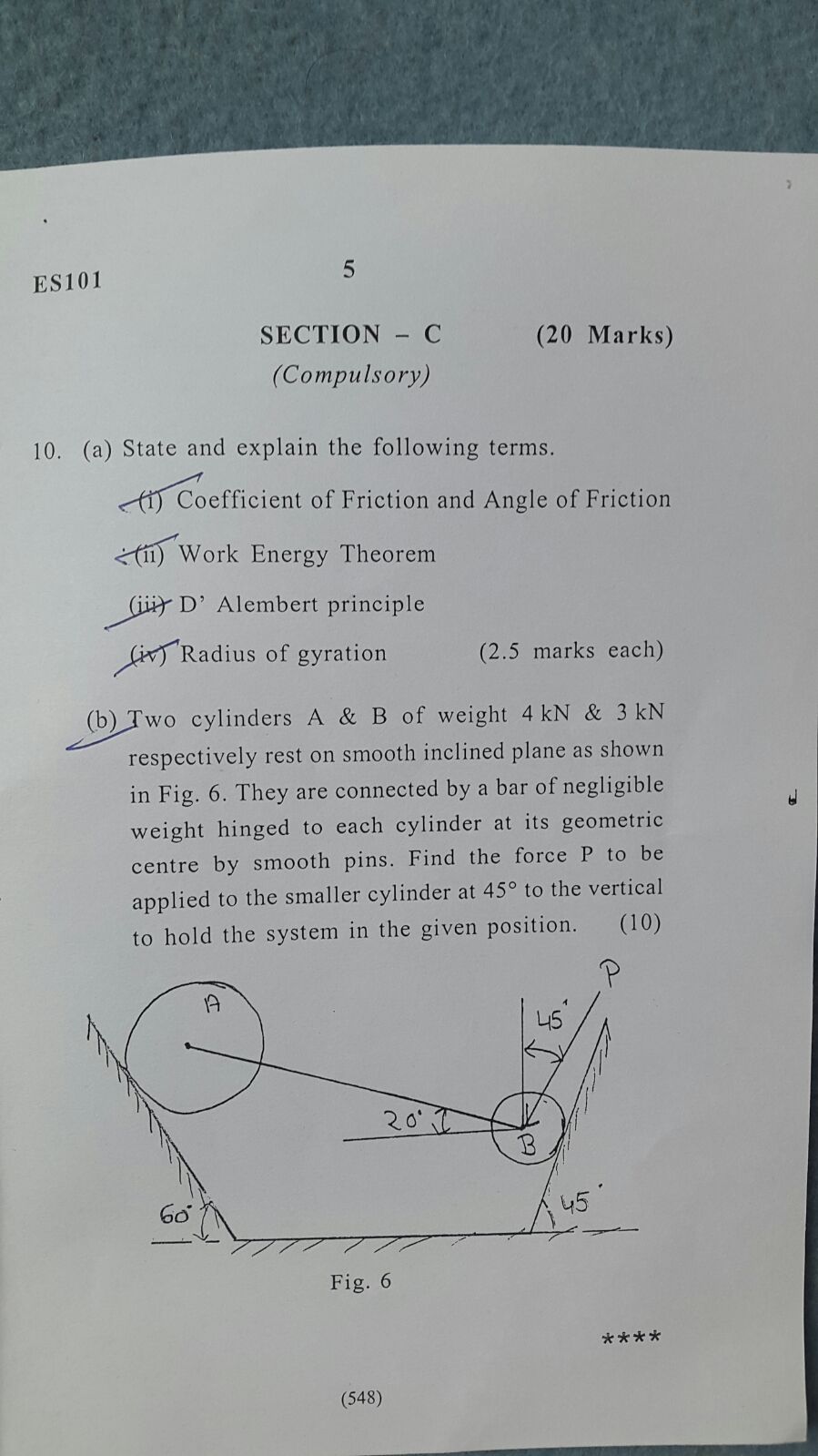 Amity engineering mechanics paper for aset -ES05.JPG